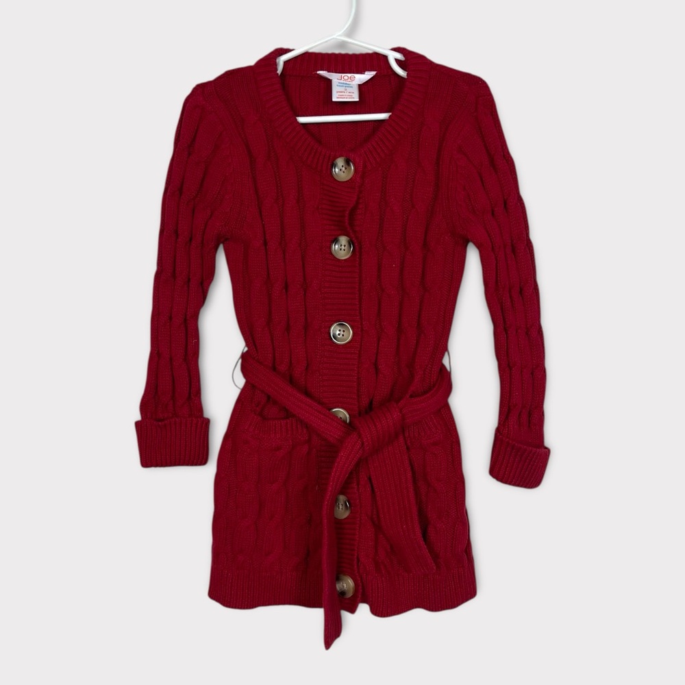 Joe Fresh Cable Knit Cardigan Sweater 3T Toddler Cotton